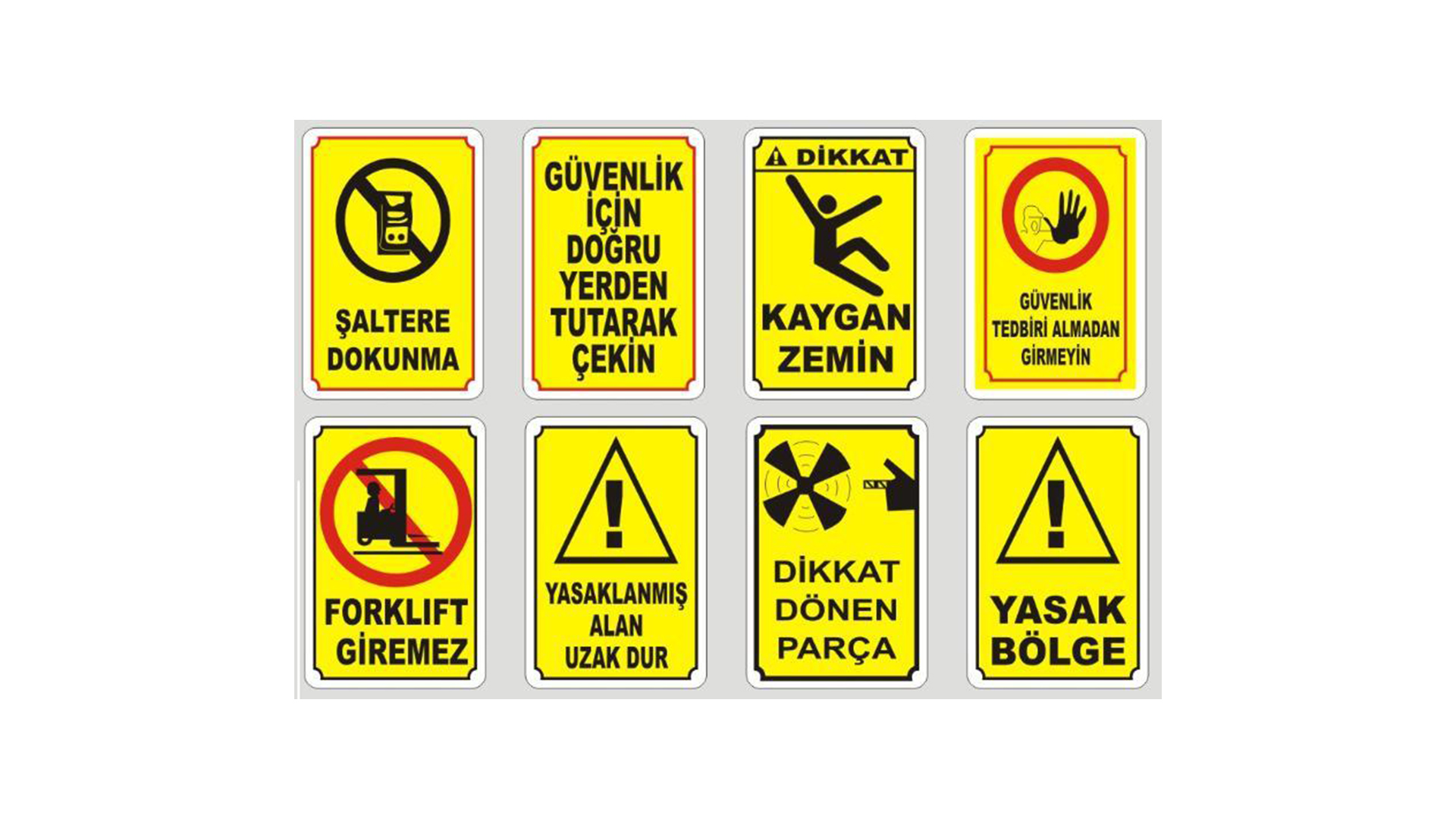 İŞ GÜVENLİĞİ LEVHALARI