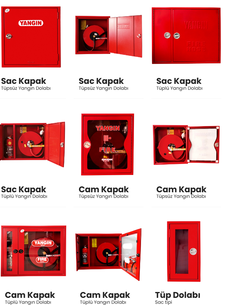 YANGIN DOLABI SİSTEMLERİ